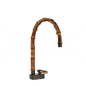 Gessi Jacqueline Смеситель для раковины, без д/к, излив 22,5-24 см, цвет: black metal brushed PVD 77219#707