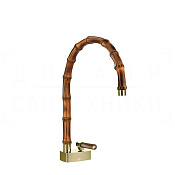 Gessi Jacqueline Смеситель для раковины, без донного клапана, излив 22,5-24 см, цвет: brass PVD 77219#710