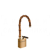 Gessi Jacqueline Смеситель для раковины высокий, без д/к, излив 19,5-21,5 см, цвет: warm bronze PVD 77227#735