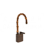 Gessi Jacqueline Смеситель для раковины высокий, без д/к, излив 19,5-21,5 см, цвет: dark bronze 77227#845