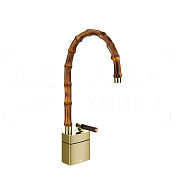 Gessi Jacqueline Смеситель для раковины высокий, без дон. клап., излив 22,5-24 см, цвет: brass PVD 77229#710