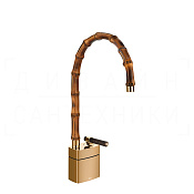 Gessi Jacqueline Смеситель для раковины высокий, без д/к, излив 22,5-24 см, цвет: warm bronze PVD 77229#735