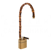 Gessi Jacqueline Смеситель для раковины высокий, без д/к, излив 31,3-34,3 см, цвет: warm bronze PVD 77233#726