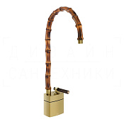 Gessi Jacqueline Смеситель для раковины высок., без д/к, излив 31,3-34,3 см, цвет: brushed brass PVD 77233#727