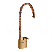 Gessi Jacqueline Смеситель для раковины высокий, без д/к, излив 31,3-34,3 см, цвет: warm bronze PVD 77233#735