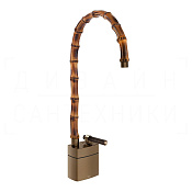 Gessi Jacqueline Смеситель для раковины высокий, без д/к, излив 31,3-34,3 см, цвет: coffee bronze 77233#761