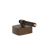 Gessi Jacqueline Смеситель для раковины, без донного клапана и излива, цвет: dark bronze 77235#845