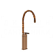 Gessi Jacqueline Смеситель для раковины высокий, без д/к, излив 33,5-36,5 см, цвет: copper brushed 77237#708
