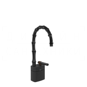 Gessi Jacqueline Смеситель для раковины высокий, без д/к, излив 19,5-21,5 см, цвет: matte black 77327#299