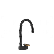 Gessi Jacqueline Смеситель для раковины, без донного клапана, излив 17,5-18,5 см, цвет: matte black 77401#299