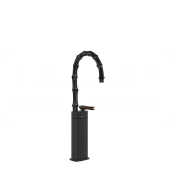 Gessi Jacqueline Смеситель для раковины высокий, без д/к, излив 30,5-32,5 см, цвет: matte black 77405#299