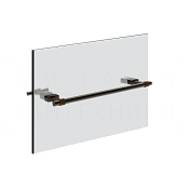 Gessi Jacqueline Полотенцедержатель для крепления на стекло 34,7 см, цвет: black metal brushed PVD 77511#707
