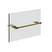 Gessi Jacqueline Полотенцедержатель для крепления на стекло 34,7 см, цвет: warm bronze brushed PVD 77511#726