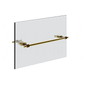 Gessi Jacqueline Полотенцедержатель для крепления на стекло 34,7 см, цвет: brushed brass PVD 77511#727