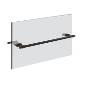 Gessi Jacqueline Полотенцедержатель для крепления на стекло 49,7 см, цвет: matte black 77513#299