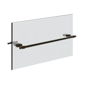 Gessi Jacqueline Полотенцедержатель для крепления на стекло 49,7 см, цвет: black metal brushed PVD 77513#707