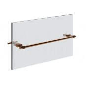 Gessi Jacqueline Полотенцедержатель для крепления на стекло 49,7 см, цвет: copper brushed PVD 77513#708