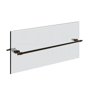 Gessi Jacqueline Полотенцедержатель для крепления на стекло 64,7 см, цвет: black metal brushed PVD 77515#707