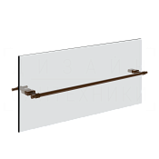 Gessi Jacqueline Полотенцедержатель для крепления на стекло 64,7 см, цвет: dark bronze 77515#845