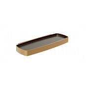 Gessi Jacqueline Полка металлическая 34x13,5 см, подвесная, цвет: warm bronze brushed PVD 77861#726