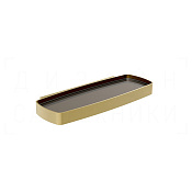 Gessi Jacqueline Полка металлическая 34x13,5 см, подвесная, цвет: brushed brass PVD 77861#727