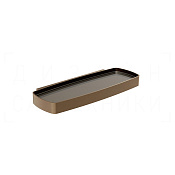 Gessi Jacqueline Полка металлическая 34x13,5 см, подвесная, цвет: coffee bronze brushed PVD 77861#761