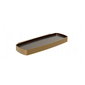 Gessi Jacqueline Полка металлическая 34x13,5 см, подвесная, цвет: deep bronze brushed PVD 77861#791