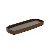 Gessi Jacqueline Полка металлическая 34x13,5 см, подвесная, цвет: dark bronze 77861#845
