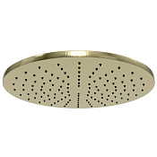 Remer Верхний душ 30 см, 1 вид струи, без кронштейна, цвет: champagne spazzolato PVD 359MM30CHX