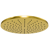 Remer Верхний душ 30 см, 1 вид струи, без кронштейна, цвет: ottone spazzolato PVD 359MM30HSX