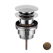 Remer Донный клапан Click-Clack, универсальный 1”1/4, цвет: oilbronze 905CCR114BR