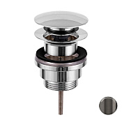 Remer Донный клапан Click-Clack, универсальный 1”1/4, цвет: nero spazzolato PVD 905CCR114GM