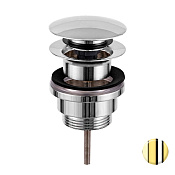Remer Донный клапан Click-Clack, универсальный 1”1/4, цвет: oro PVD 905CCR114GP