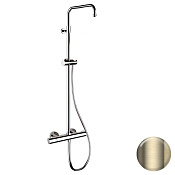 Remer Elegance Душевая система с термостатом, без излива и душа, цвет: champagne spazzolato PVD EQ32ASSDCH