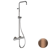 Remer Elegance Душевая система с термостатом, без излива и душа, цвет: rame spazzolato PVD EQ32ASSDCU