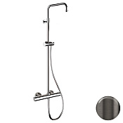 Remer Elegance Душевая система с термостатом, без излива и душа, цвет: nero spazzolato PVD EQ32ASSDGM