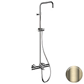 Remer Elegance Душевая система с термостатом без верх. и ручн. душа, цвет: champagne spazzolato PVD EQ34ASSDCH