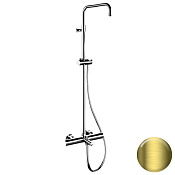 Remer Elegance Душевая система с термостатом., без верх. и ручн. душа, цвет: ottone spazzolato PVD EQ34ASSDHS