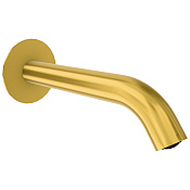 Remer X Style Излив настенный для ванны 16,6 см, цвет: oro spazzolato 91X70BG