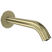 Remer X Style Излив настенный для ванны 16,6 см, цвет: champagne spazzolato PVD 91X70CH