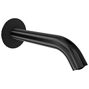 Remer X Style Излив настенный для ванны 16,6 см, цвет: nero spazzolato PVD 91X70GM