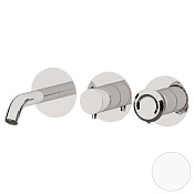 Remer Element Смеситель для ванны встраиваемый, 3 потребителя, внешняя часть, цвет: bianco opaco ET54D3PWBBO