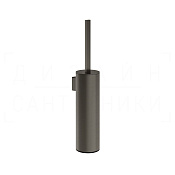 Gessi Perle Ершик для унитаза подвесной, латунная колба, цвет: black metal brushed PVD 74819#707