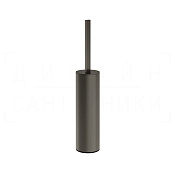Gessi Perle Ершик для унитаза напольный, латунная колба, цвет: black metal brushed PVD 74843#707