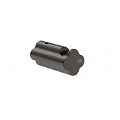 Gessi Ludovica Крючок для полотенец одинарный, подвесной, цвет: black metal brushed PVD 76521#707