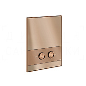 Gessi Ludovica Кнопка смыва для инсталляции Geberit, 2 режима, латунь, цвет: copper brushed PVD 76611#708