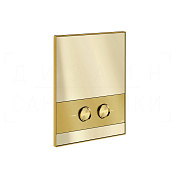 Gessi Ludovica Кнопка смыва для инсталляции Geberit, 2 режима, латунь, цвет: gold brushed 76611#716