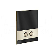 Gessi Ludovica Кнопка смыва для инсталляции Geberit, 2 режима, латунь, цвет: nickel PVD 76611#720