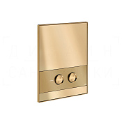 Gessi Ludovica Кнопка смыва для инсталляции Geberit, 2 режима, латунь, цвет: warm bronze brushed PVD 76611#726