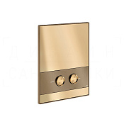 Gessi Ludovica Кнопка смыва для инсталляции Geberit, 2 реж., латунь, цвет: coffee bronze brushed PVD 76611#761